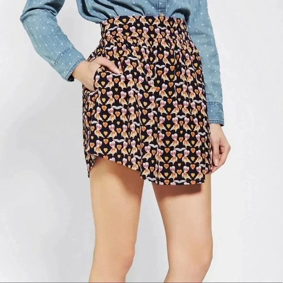 URBAN OUTFITTERS COOPERATIVE Reading Squirrels Pockets Mini Skirt - Picture 1 of 6